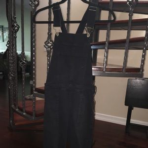 Black overalls